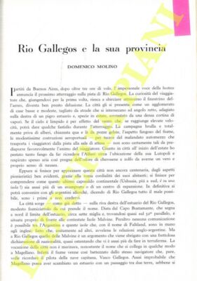 MOLINO Domenico - Rio Gallegos und seine Provinz.