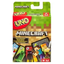 UNO Minecraft Mattel Card Game, Complete 112 Cards 1-Pack