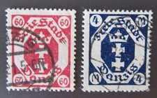Freie Stadt Danzig ca. 1921, Lot Dienstmarken. sauber gestempelt