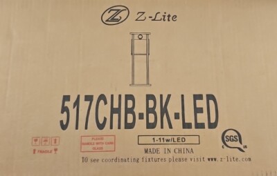 Z-Lite Luca 10'' Wide LED Mini Pendant (517CHB-BK-LED)