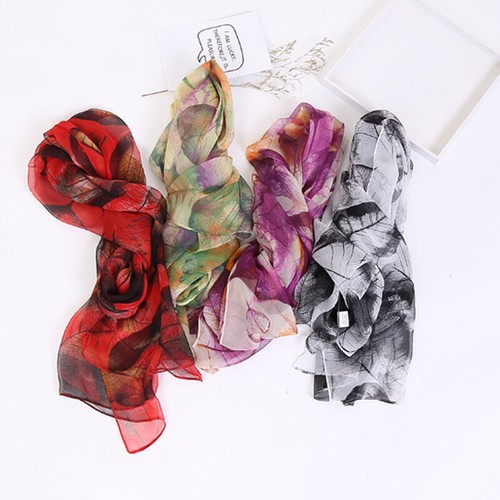 Thin Section Silk Scarf Sunscreen Silk Scarf Gifts For Women Comfortable ♬ - Picture 3 of 25