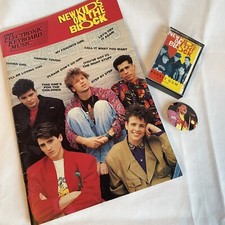 New Kids on the Block NKOTB Merch, Button, Case, Sheet Music