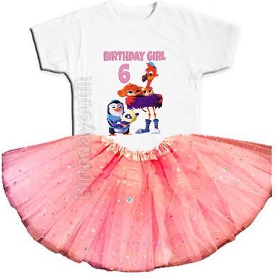 T.O.T.S. Party 6th Birthday Pink Tutu Outfit Personalized Name option