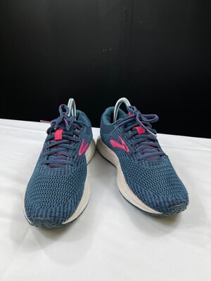 Brooks Womens Blue Pink Revel Running Shoes Size SKU 7454