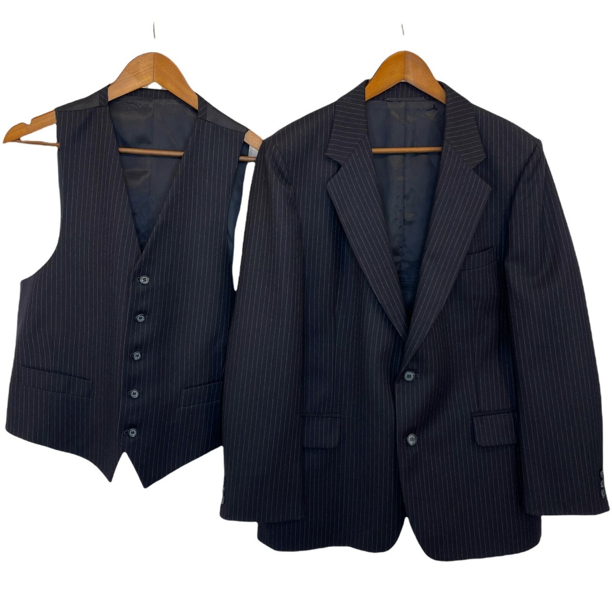 Ernesto Bellini Smiths Jacket Vest Suit Set Mens 42 Short Wool