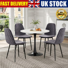 Small Dining Table & 2/4 Chairs Set Breakfast Kitchen Office Living Room Seater