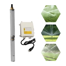 0.75HP 16GPM 295 ft Deep Well Submersible Pump Stainless Steel Water Pump
