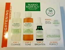 Mario Badescu Brightening Regimen Kit 3 step skincare plus mask and bonus gift