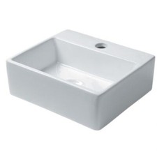 Saneux Cloakroom Bathroom Basin 340x300mm 1TH Sink White Matteo 39008