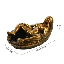 sculpture nude lady art Retro ashtray  home decoration bar desktop decoration
