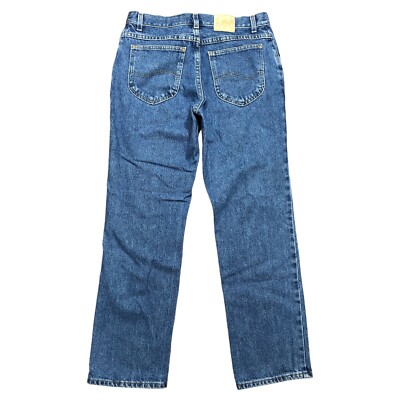 Vtg Lee Denim Jeans Mens 31x29 Medium Wash (tag 33x30) USA