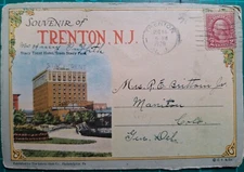 Trenton New Jersey NJ Iconic Views Souvenir Folder 1920s Postcard