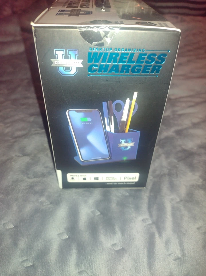ARKANSAS RAZORBACKS Desktop Organizing Wireless Charger 🏈 /FREE SHIPPING USA - Image 2 of 4