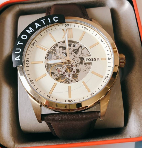 Cream Dial Leather Band Watch BQ2382 