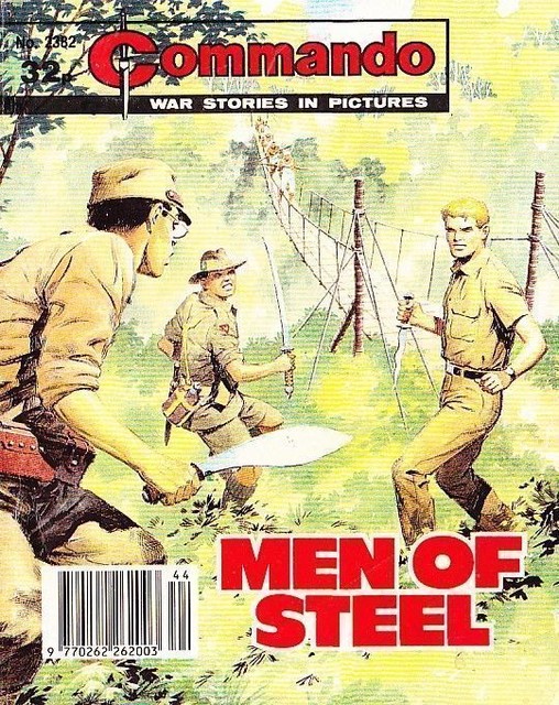 Commando For Action & Adventure Comic Book Magazine #2382 MEN OF STEEL Commando For Action & Adventure Comic Book Magazine #2382 MEN OF STEEL