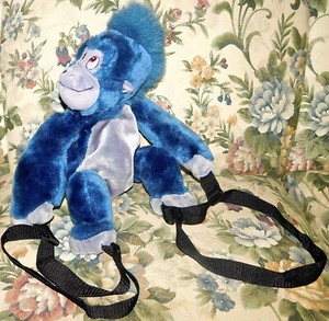 Disney Terk Tarzan Plush Backpack Vintage Blue Gorilla 17 Adjustable Straps Ebay