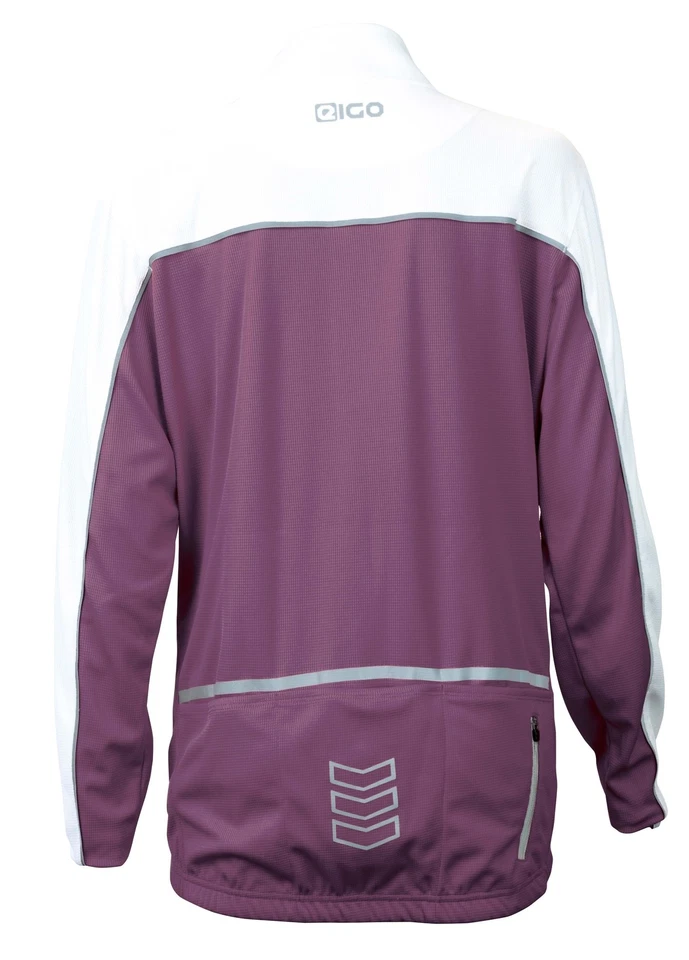 NEW EIGO HOLLY MTB ALL ROAD XC BIKE CYCLING LONG SLEEVE LADIES JERSEY AUBERGINE - Image 2 of 2