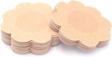 40 Pieces Breast Covers Nipple Cover Pasties, Standard 6cm , Beige