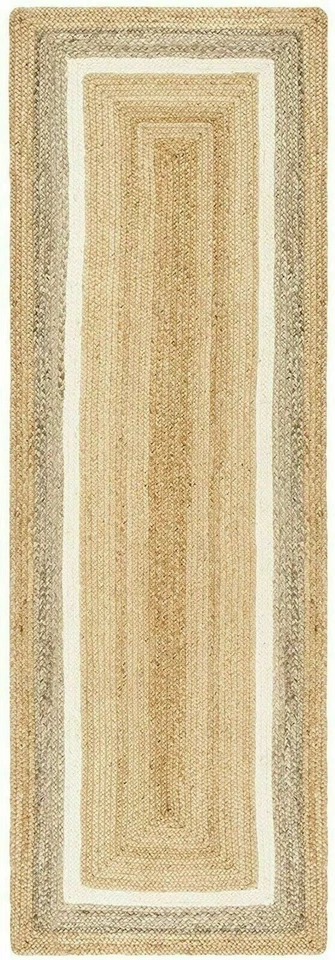 Läufer Jute Läufer Teppich Handarbeit 100% Natur Teppich Rustikal Geflochten ... - Bild 4 von 4