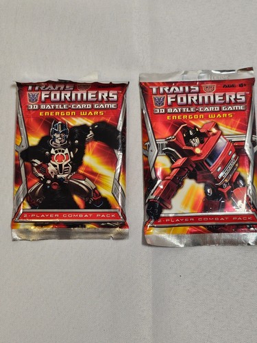 TRANSFORMERS 3D BATTLE CARD Game ENERGON WARS 2 Pack