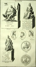 Different Representations Of The God Jupiter Engraving 1719 Roman Mythology