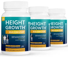 3 Pack Maximizador de crecimiento en altura-60 Cápsulas x3