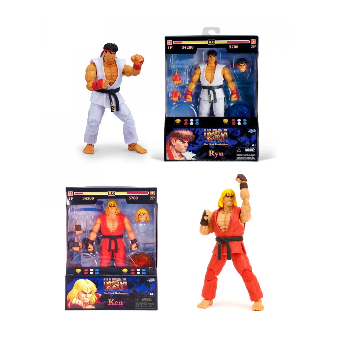 JADA ダルシム JD36690 Ken ケン JD34218 2点セット JADA toys ダルシム JD36690 Ken ケン JD34218 2点セット Capcom