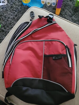 Baby Innovations Red Sling Diaper Bag Back Pack