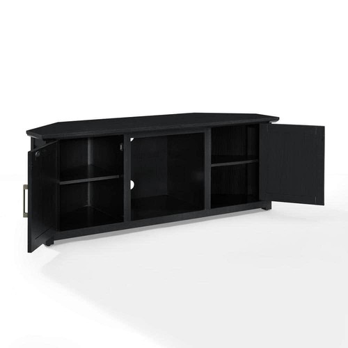 CROSLEY FURNITURE TV Stands 22"Hx58"W Composite Cable Management Corner Black - Picture 6 of 8