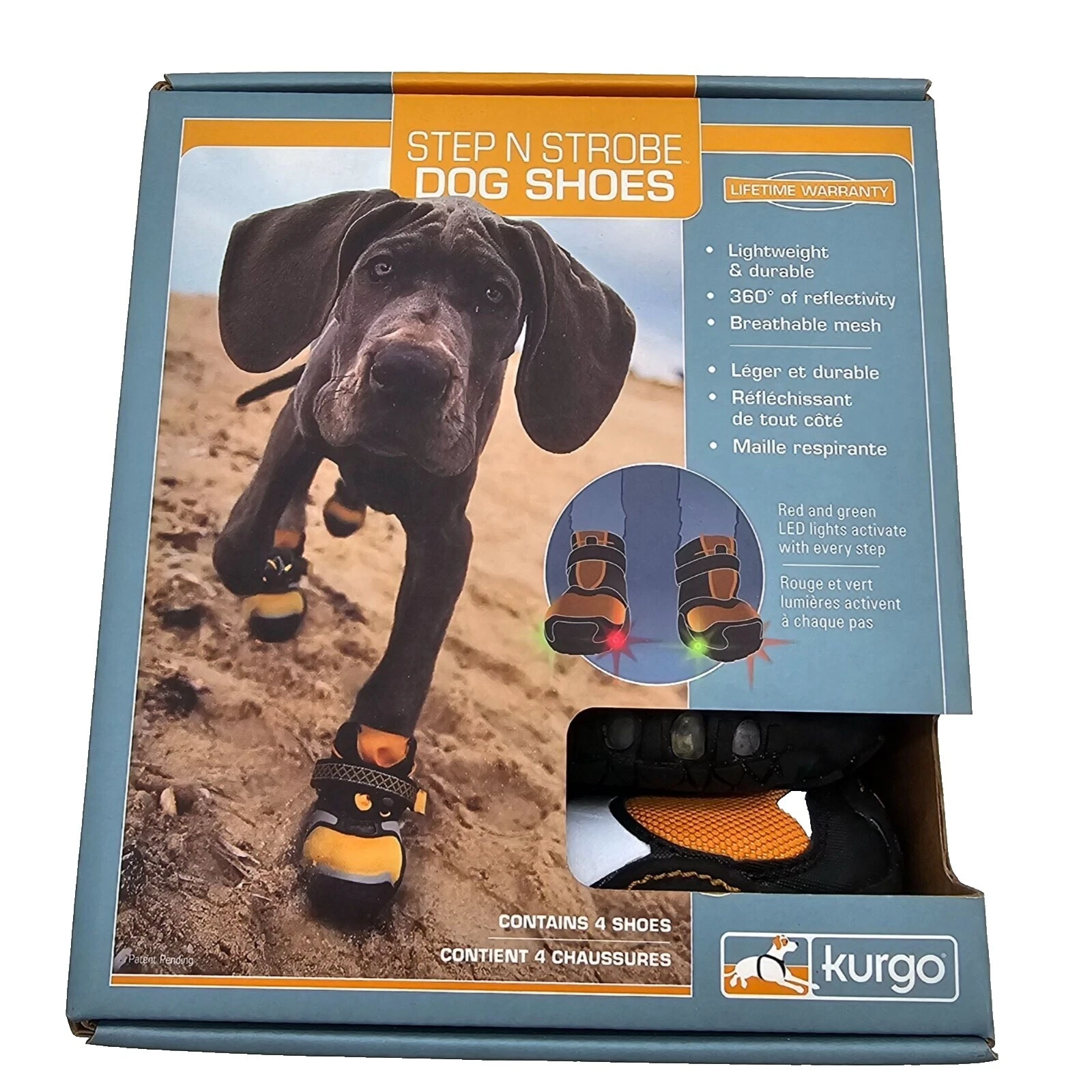 Kurgo L Ropa y zapatos para perro negro