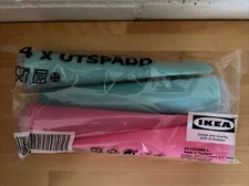 Ikea Utspadd Ice Cream Yogurt Juice, Popsicle Silicone Molds 4 Pack NEW