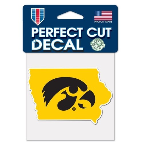 University of Iowa Hawkeyes IOWA with LOGO Vinyl Decal Car Window Sticker - 第 1/1 張圖片