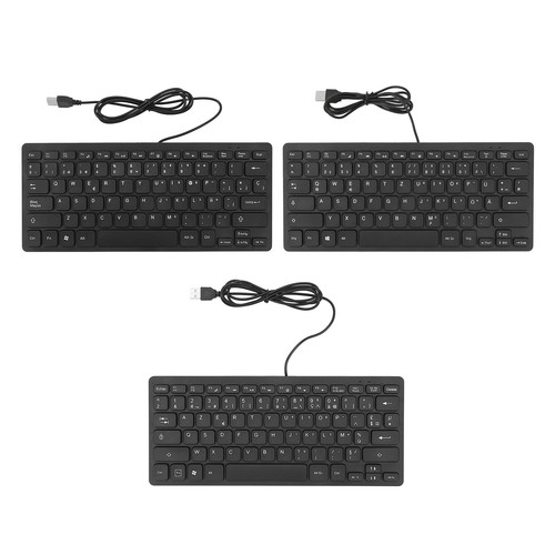 78 Keys Language Ultra Thin Keyboard Plug And Play Splash Proof USB Wired Co Kit - Picture 7 of 21