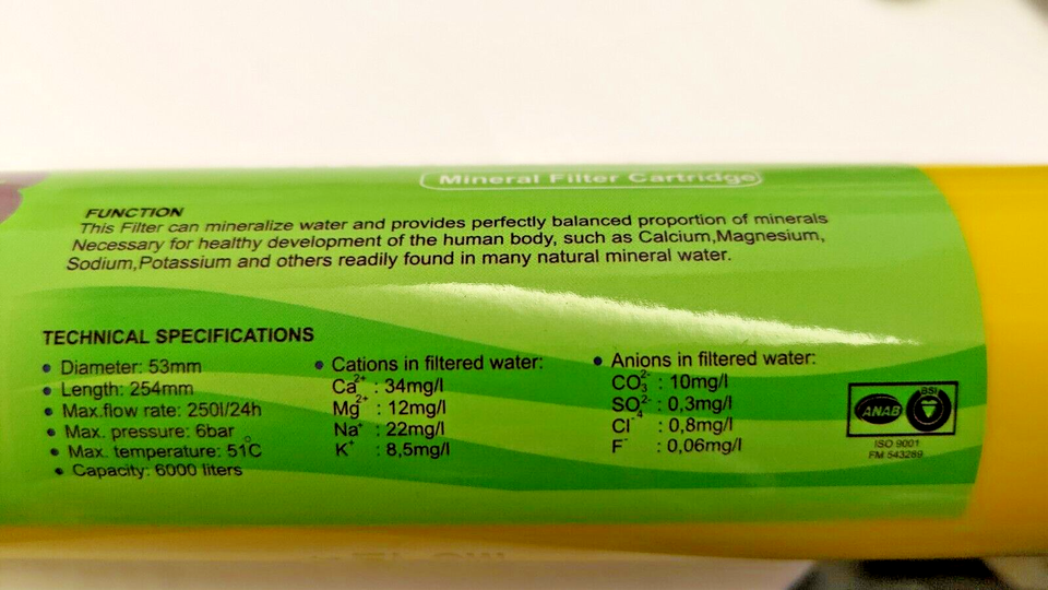 Remineralisation Water Filter for Reverse Osmosis RO System eBay