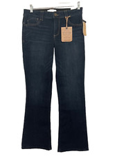 NEW w TAGS DEMOCRACY SIZE 6 MID RISE ITTY BITTY BOOT CUT BLUE DENIM JEANS