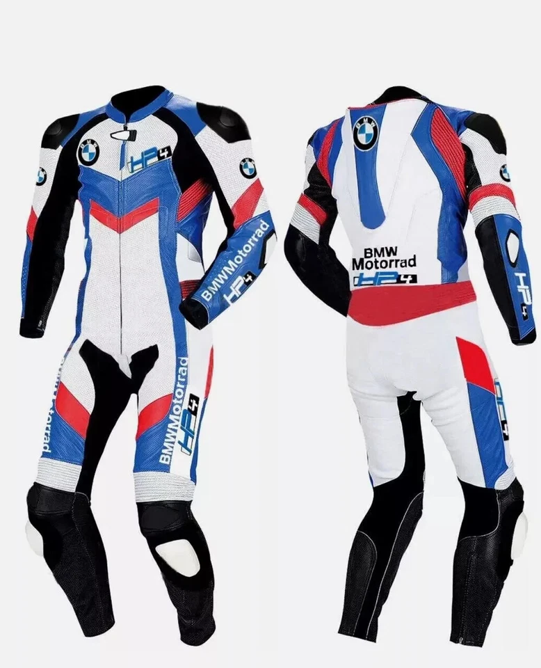 Custom Motorbike Motorcycle Racing Leather 1 & 2 Piece Suit - Image 2 of 3