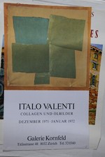 LOCANDINA - ITALO VALENTI - GALERIE KORNFELD ZURICH 1972