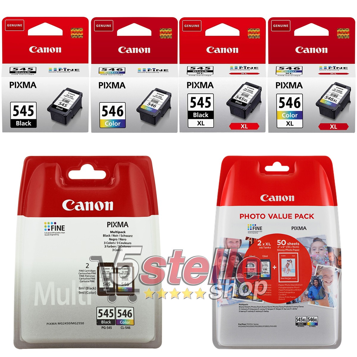 Cartuccia Originale Canon PG-545XL Nero Alta Capacità