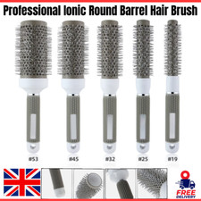 Comb for Women Boar Bristle Round Hair Brush For Styling Curling Blow Dry UK