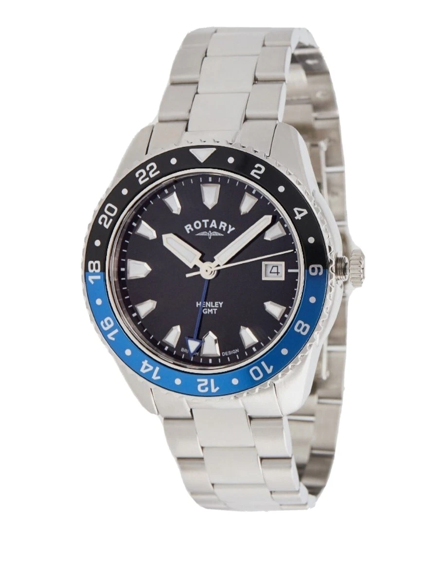 Rotary Avenger GB05485 - Orologio Uomo Al Quarzo, Cronografo, Quadrante Blu E Bracciale Acciaio