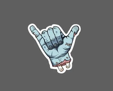 Zombie Hand Shaka Dead Sticker Waterproof Horror Scary Movie Gift NEW