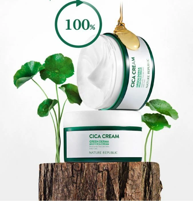 [REPÚBLICA NATURAL] CREMA CALMANTE CICA verde derma suave 190 ml cosméticos coreanos Foto 2 de 4