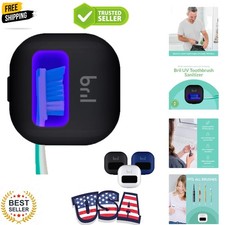 UV-C Toothbrush Sanitizer and Holder, Portable Cleaner, Travel Cover, Magneti...