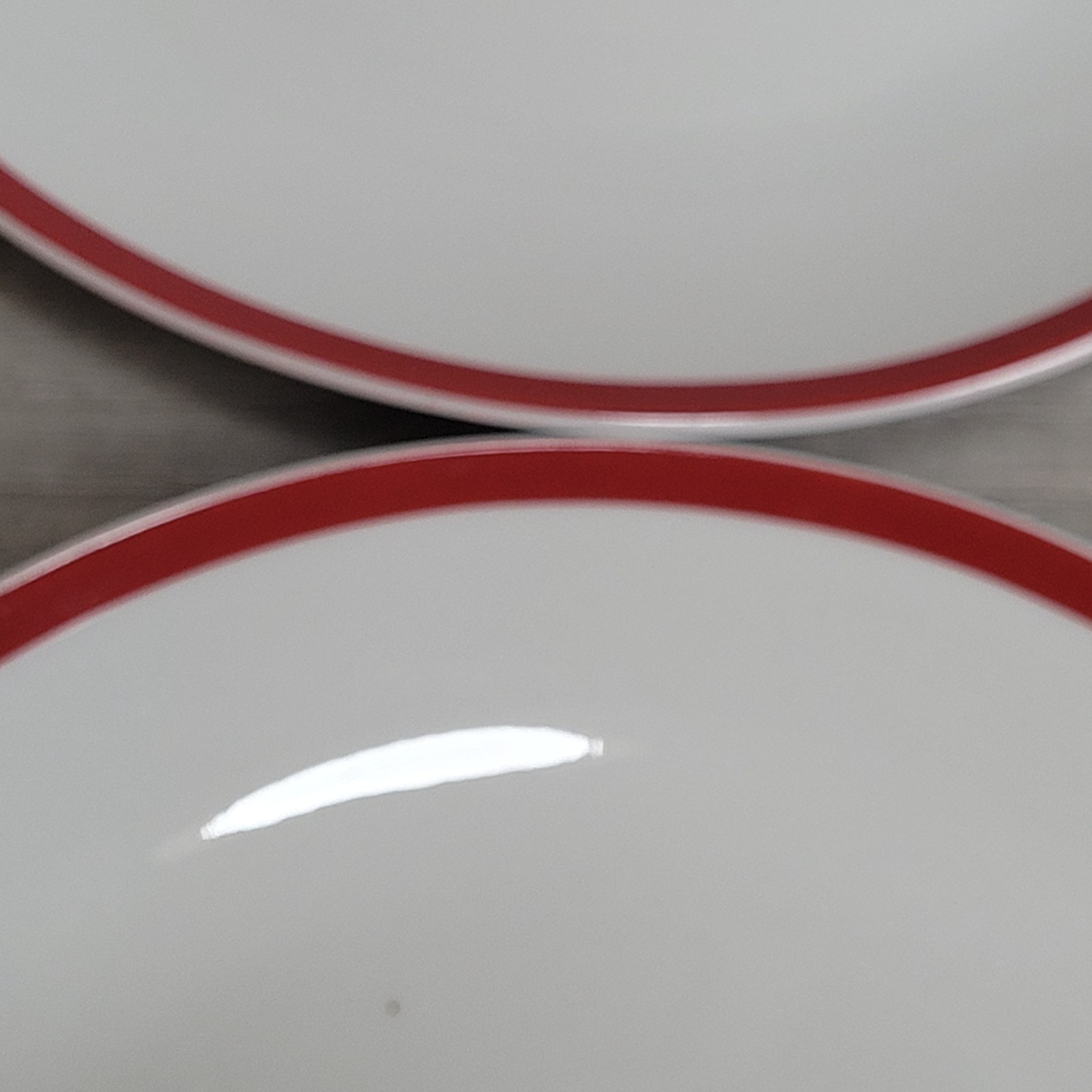 American Atelier Porcelain Plates 8" Salad Dessert Christmas Holiday Set of 4