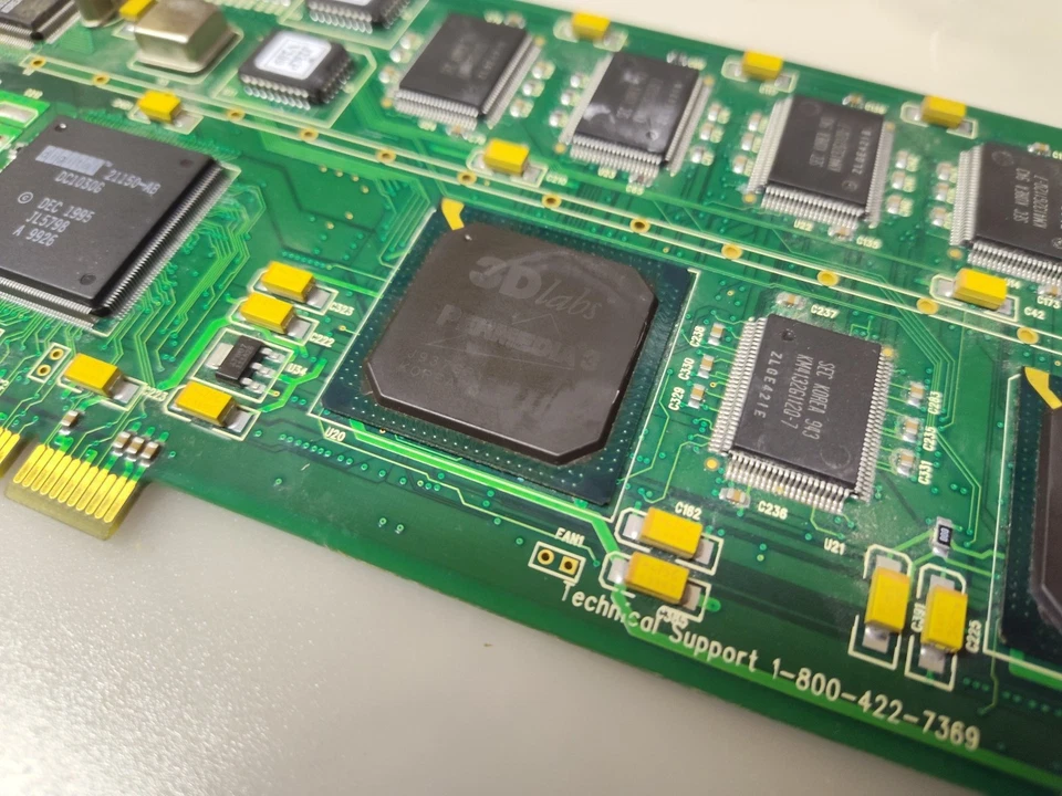 ÚNICO EN SU CLASE RARO 3DLabs Appian Geronimo 2000 gráficos PCI "Brillo R3" Permedia 3 Foto 3 de 4