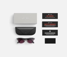 Ray-Ban Meta Wayfarer Gen 2 Limited Edition Smart Glasses Clear/Ruby Lenses New