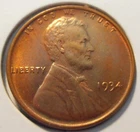 1934 P Early Low mintage UNC Lincoln Wheat Cent,  (34PFS2)