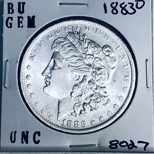 1883 O BU GEM MORGAN SILVER DOLLAR UNC MS+++ U.S. MINT RARE COIN 8027