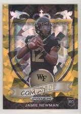 2021 Panini Prizm Draft Picks Crusade Gold Ice Prizm Jamie Newman #174 0ne6