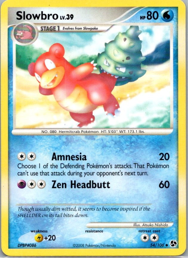Slowbro 54/106 Uncommon Great Encounters 2008 LP